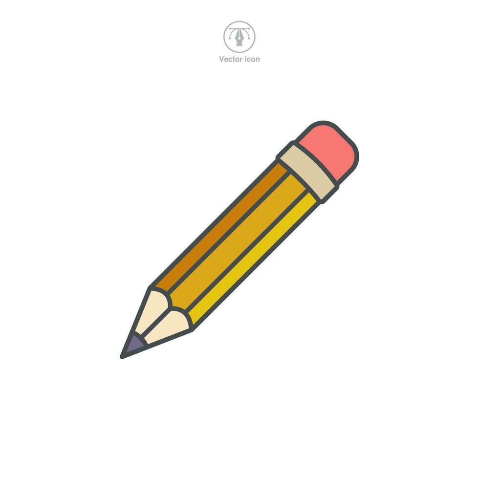 lápiz icono símbolo modelo para gráfico y web diseño colección logo vector ilustración