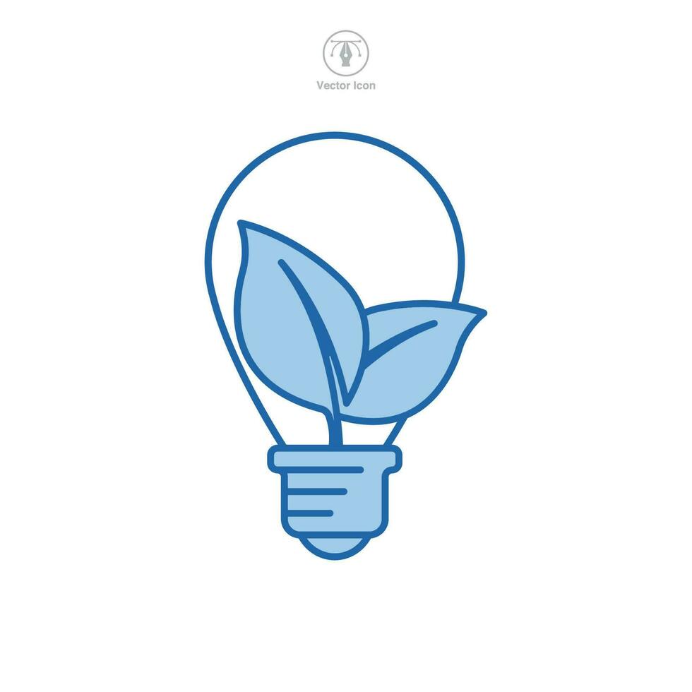 sustainable ecological energy. Green eco energy Icon symbol template for graphic and web design collection logo vector illustration