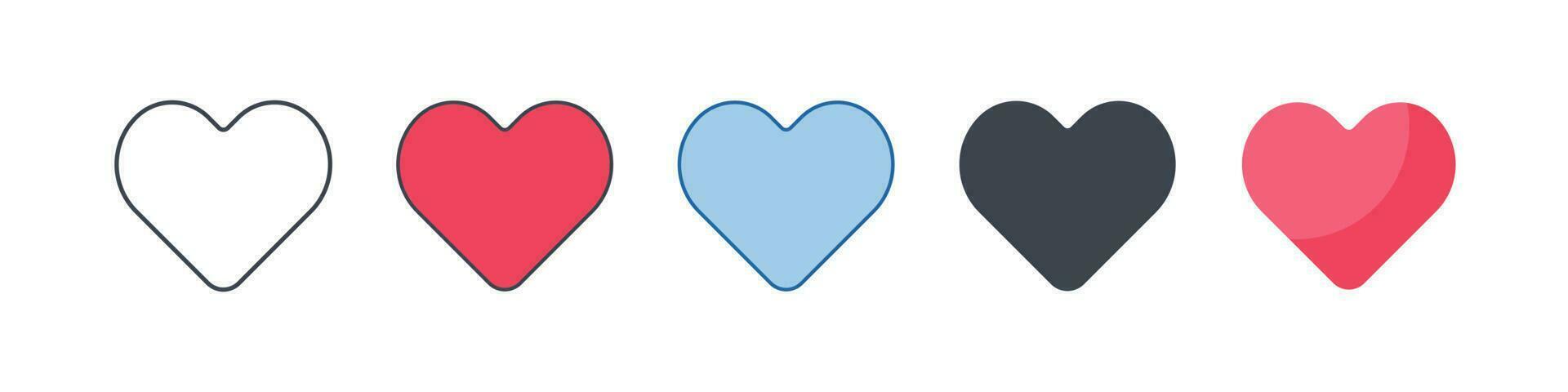 corazón icono símbolo modelo para gráfico y web diseño colección logo vector ilustración