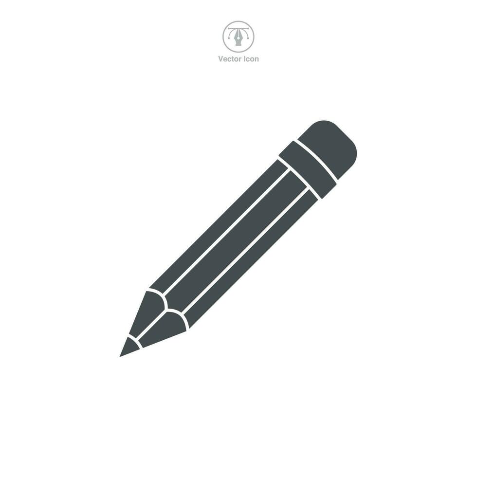 Pencil Icon symbol template for graphic and web design collection logo vector illustration