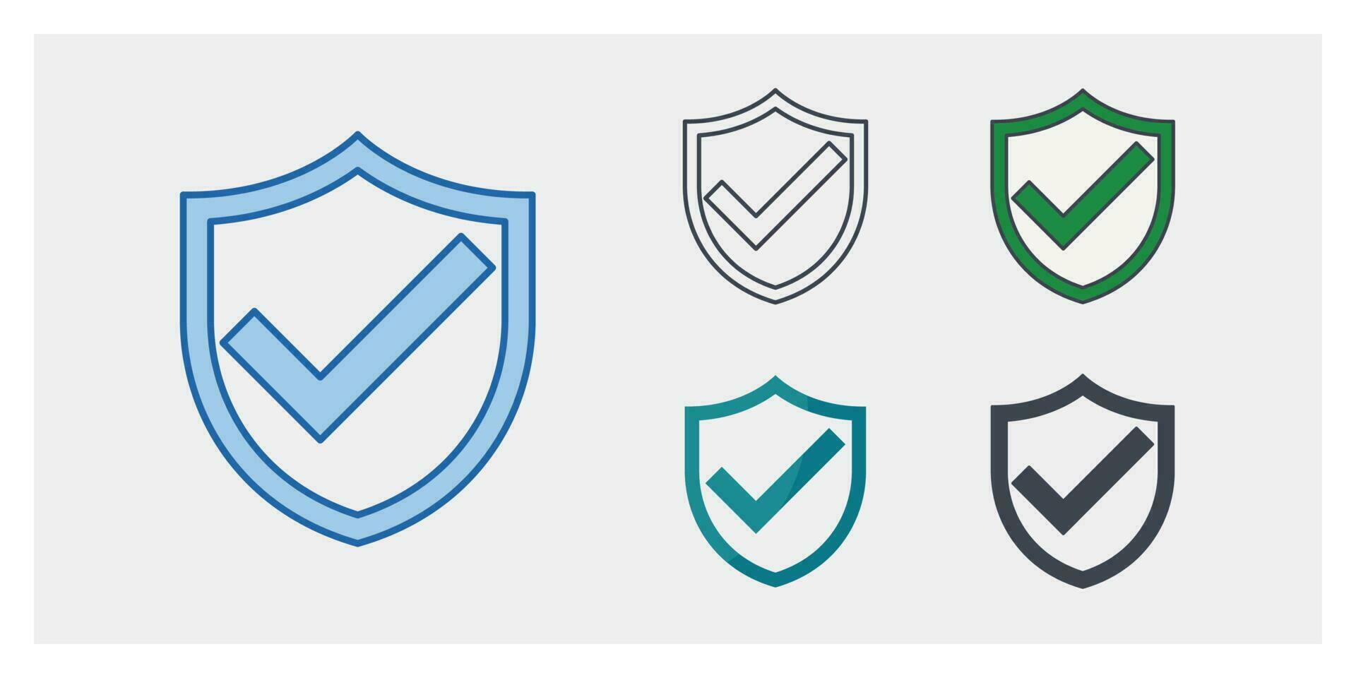 Shield icon symbol template for graphic and web design collection logo vector illustration