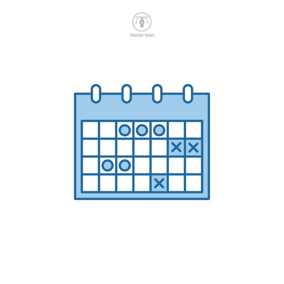 Calendar icon symbol template for graphic and web design collection logo vector illustration