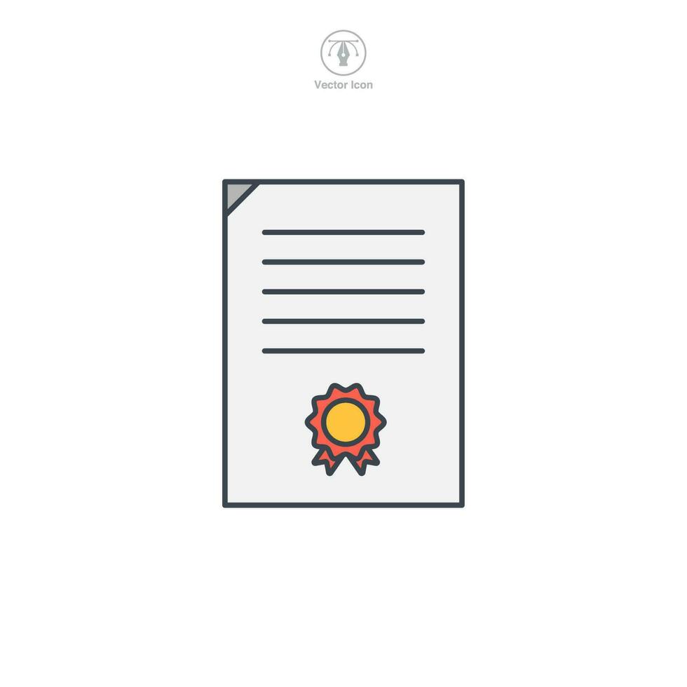 Diploma icon symbol template for graphic and web design collection logo vector illustration