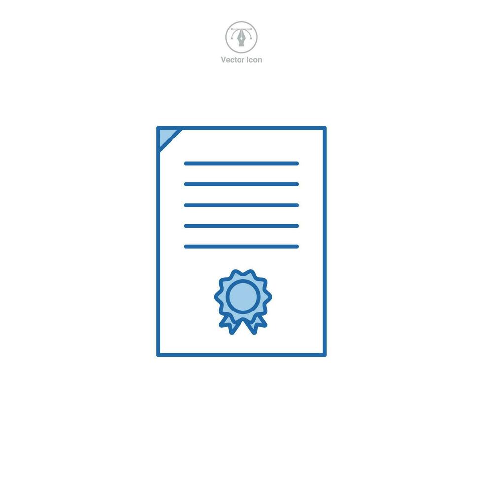 Diploma icon symbol template for graphic and web design collection logo vector illustration