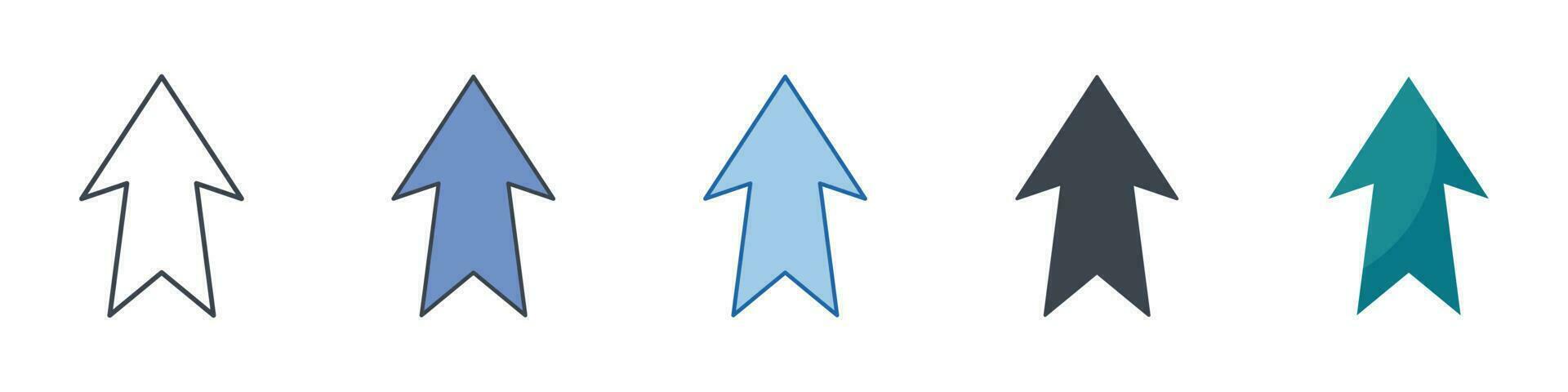 Up Arrow icon symbol template for graphic and web design collection logo vector illustration