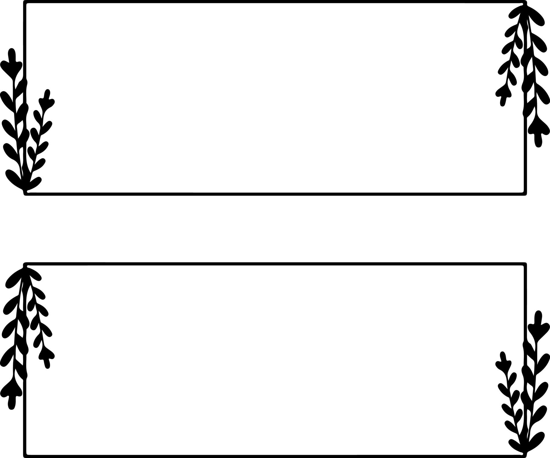 Black rectangle border for graphics design 24479835 Vector Art at Vecteezy