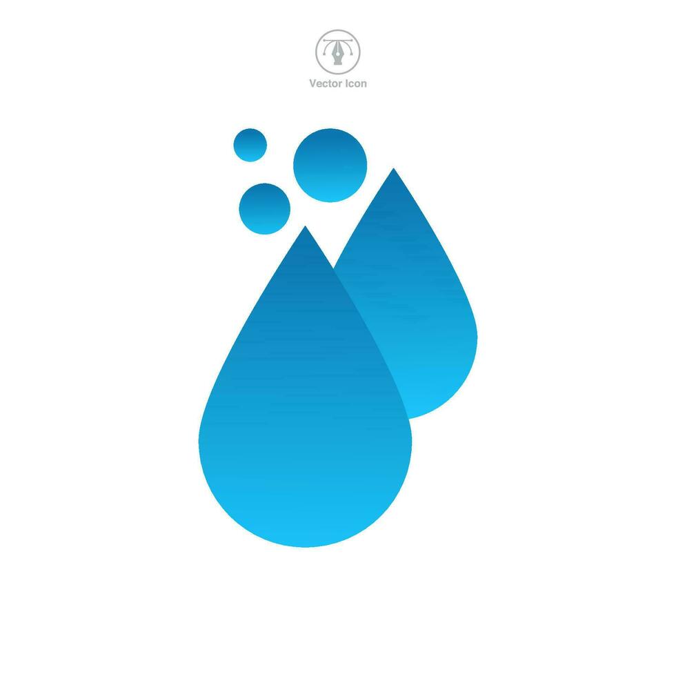 Water Droplet Icon symbol template for graphic and web design collection logo vector illustration