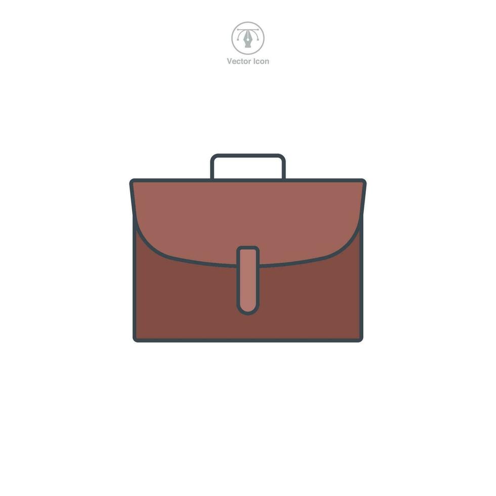 Briefcase icon symbol template for graphic and web design collection logo vector illustration