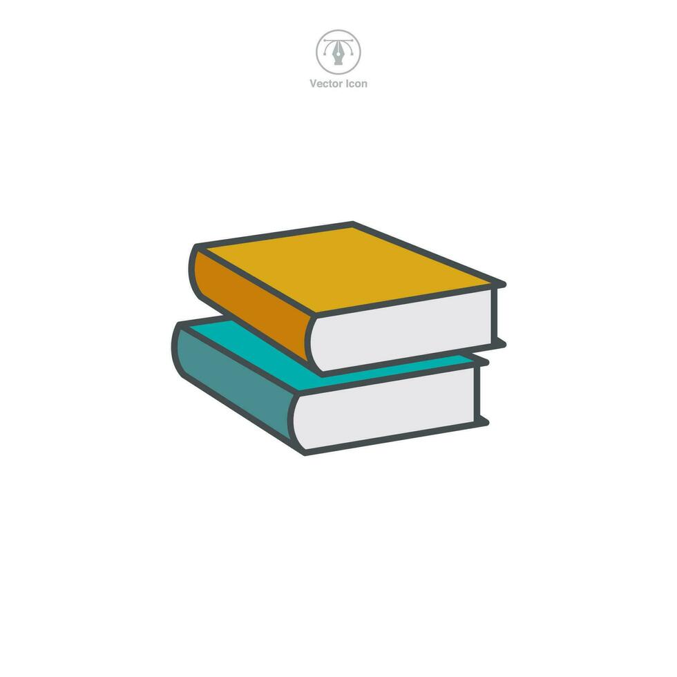 libro icono símbolo modelo para gráfico y web diseño colección logo vector ilustración