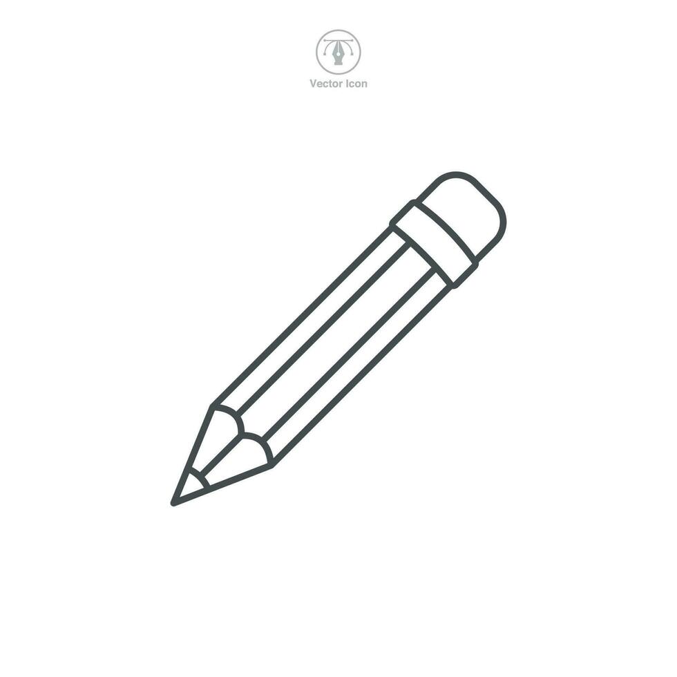 Pencil Icon symbol template for graphic and web design collection logo vector illustration