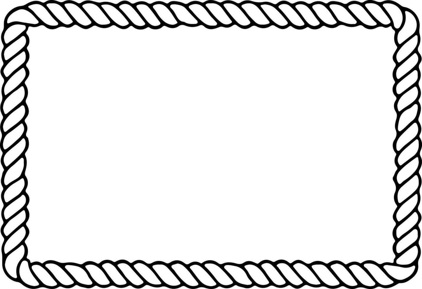 Black rectangle border for graphics design vector