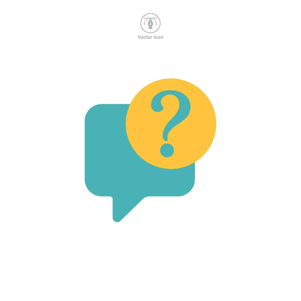 Question Mark icon symbol template for graphic and web design collection logo vector illustration