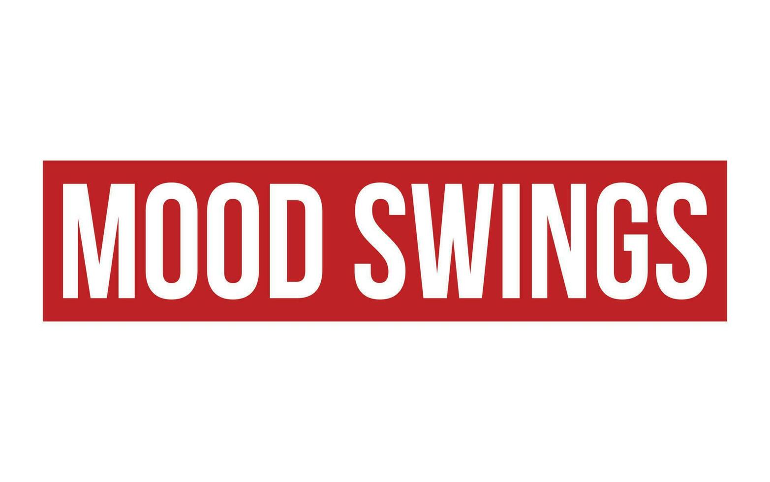 Red Mood Swings Rubber Stamp Seal Vector