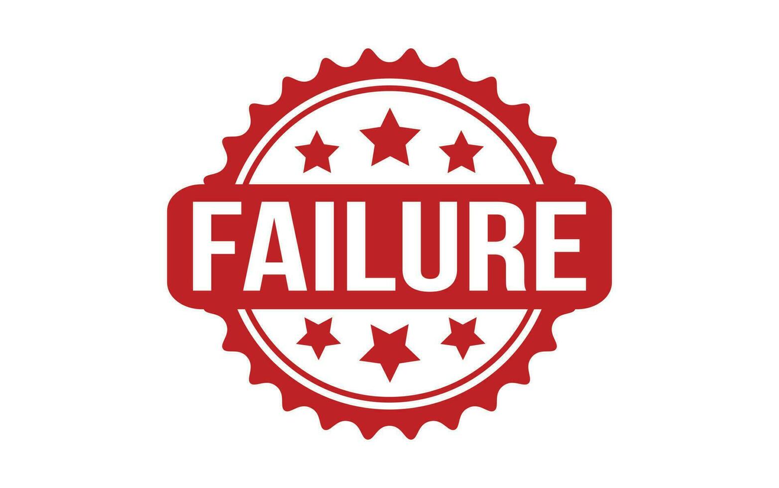 Red Failure Rubber Stamp Seal Vector