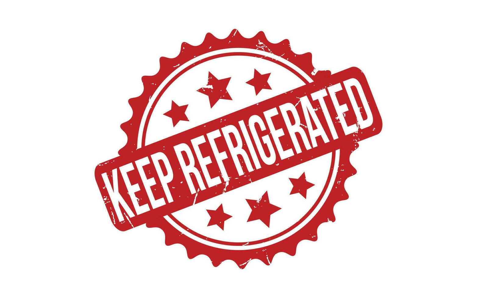 Keep Refrigerated rubber grunge stamp seal vector