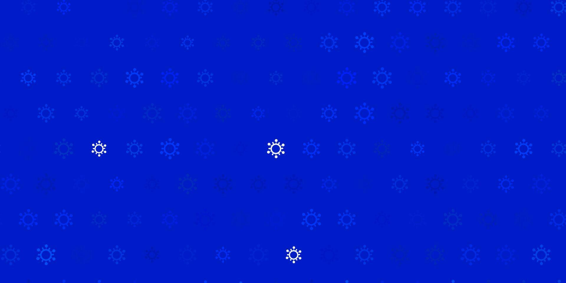 Dark blue vector backdrop with virus symbols.