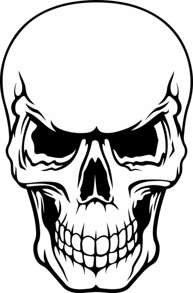 cráneo diseño y cráneo vector Arte