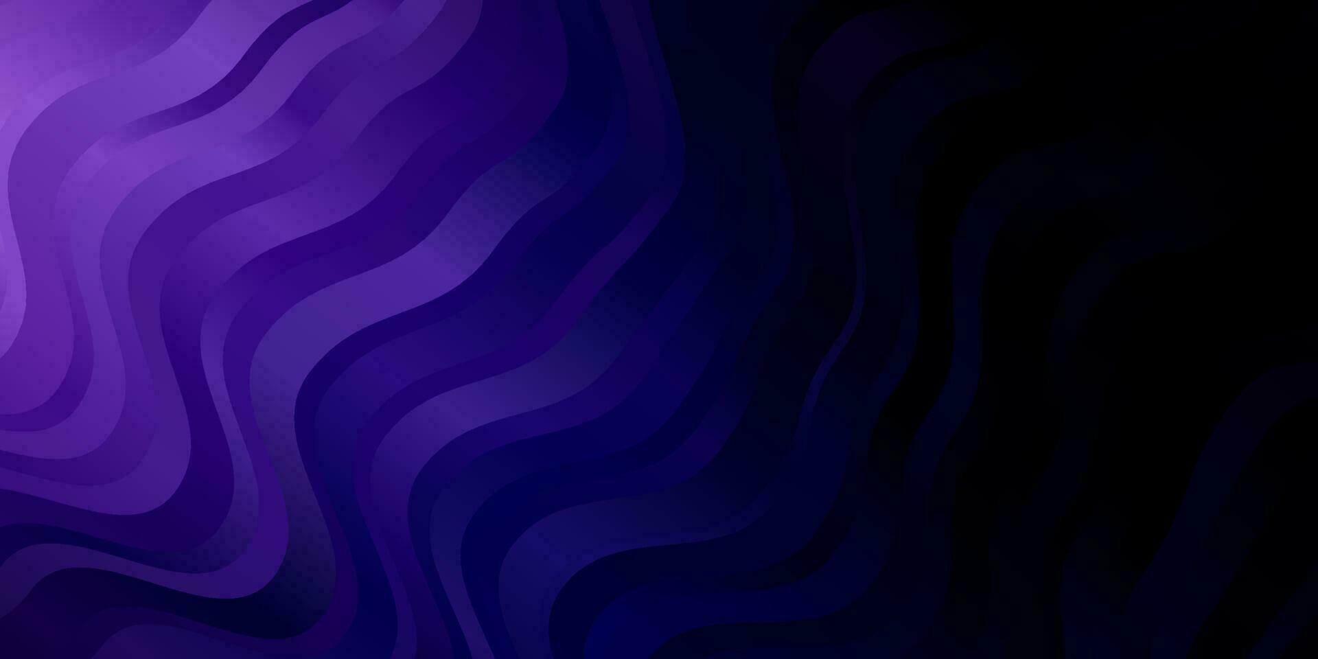 Dark Purple vector template with curves.