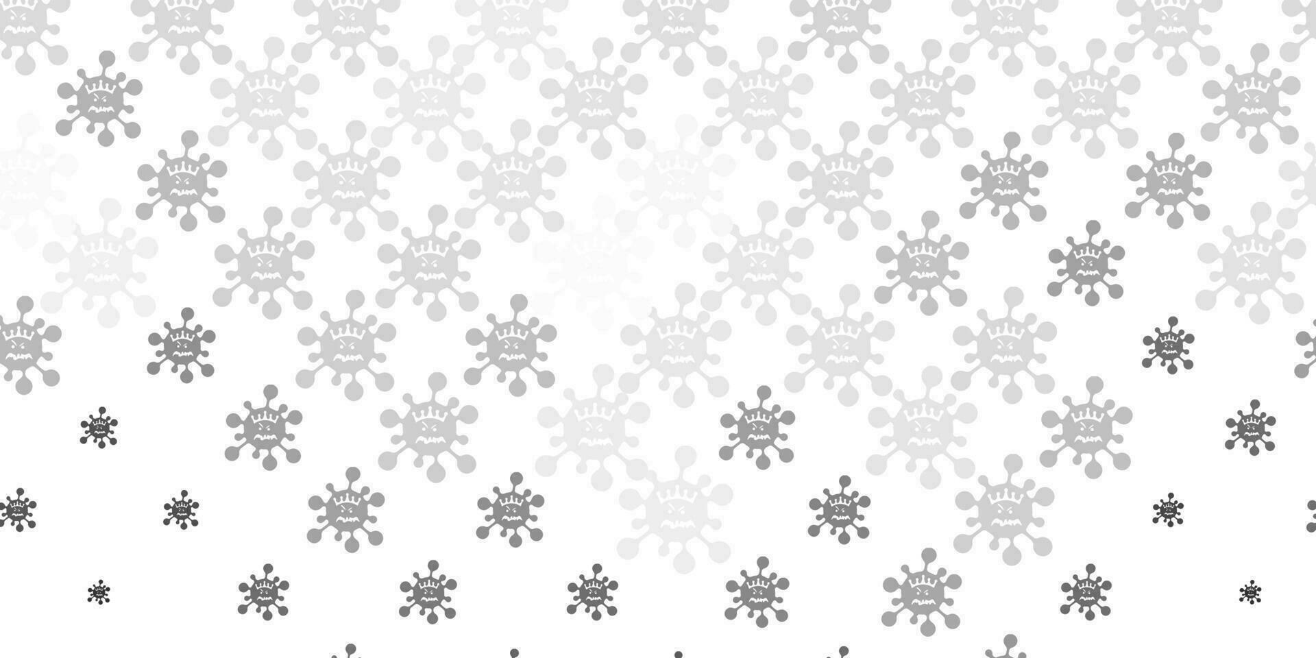 Light Gray vector backdrop with virus symbols.