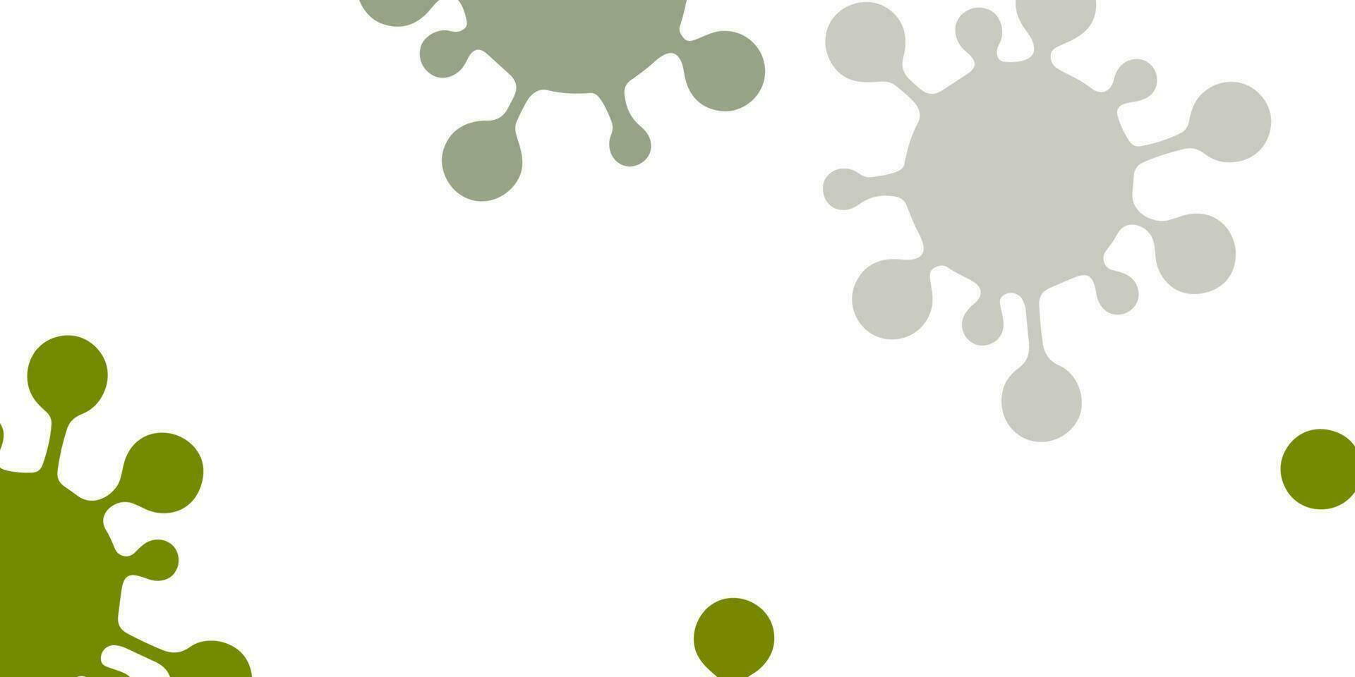 Light gray vector background with covid-19 symbols.