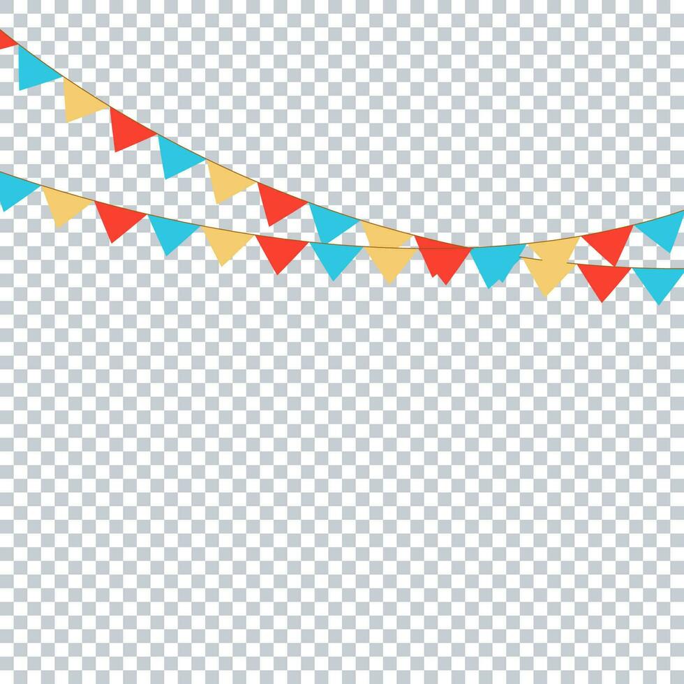 Party Flags Background vector colorful pastel