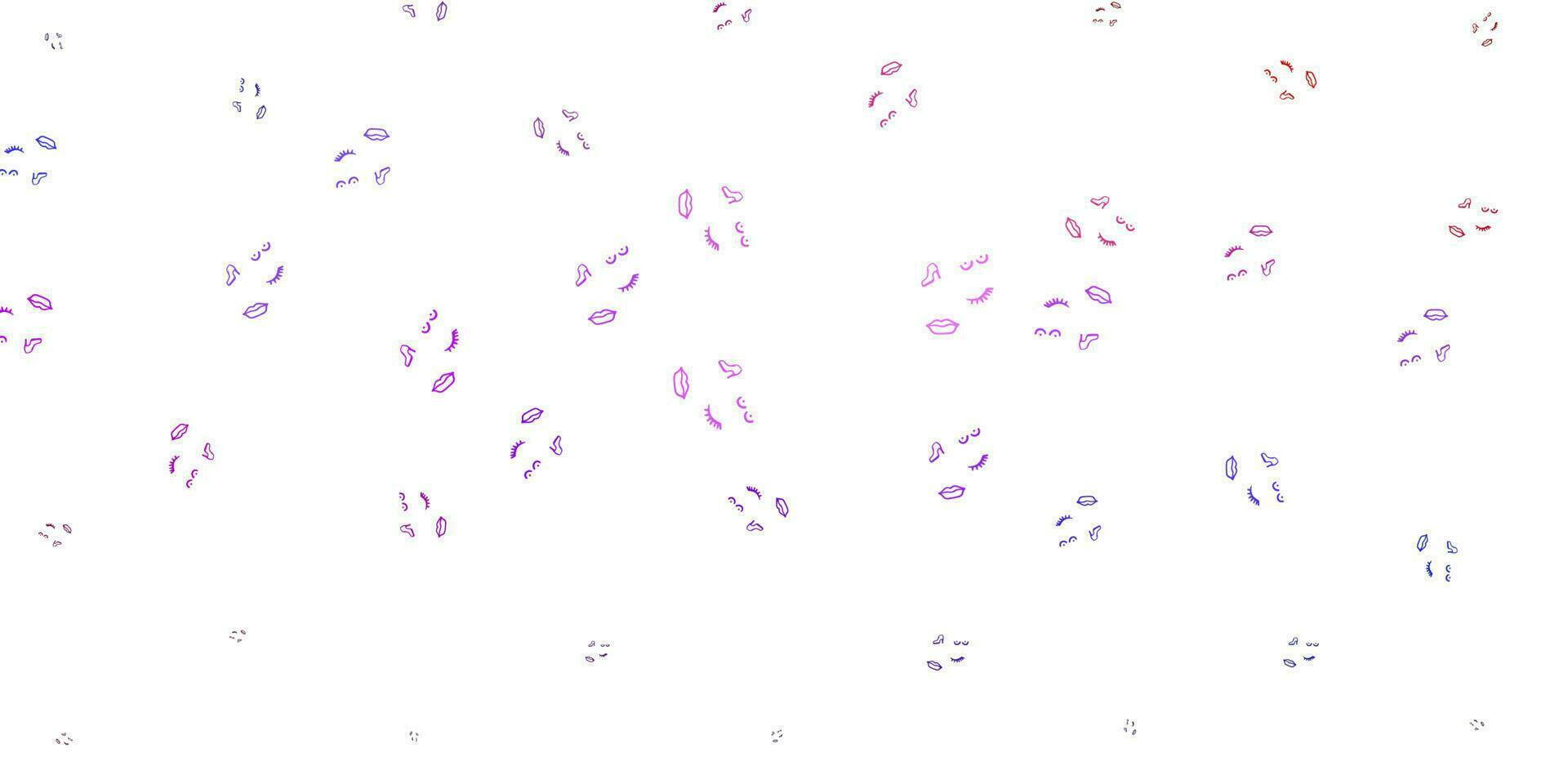 Light Blue, Red vector texture with women's rights symbols.