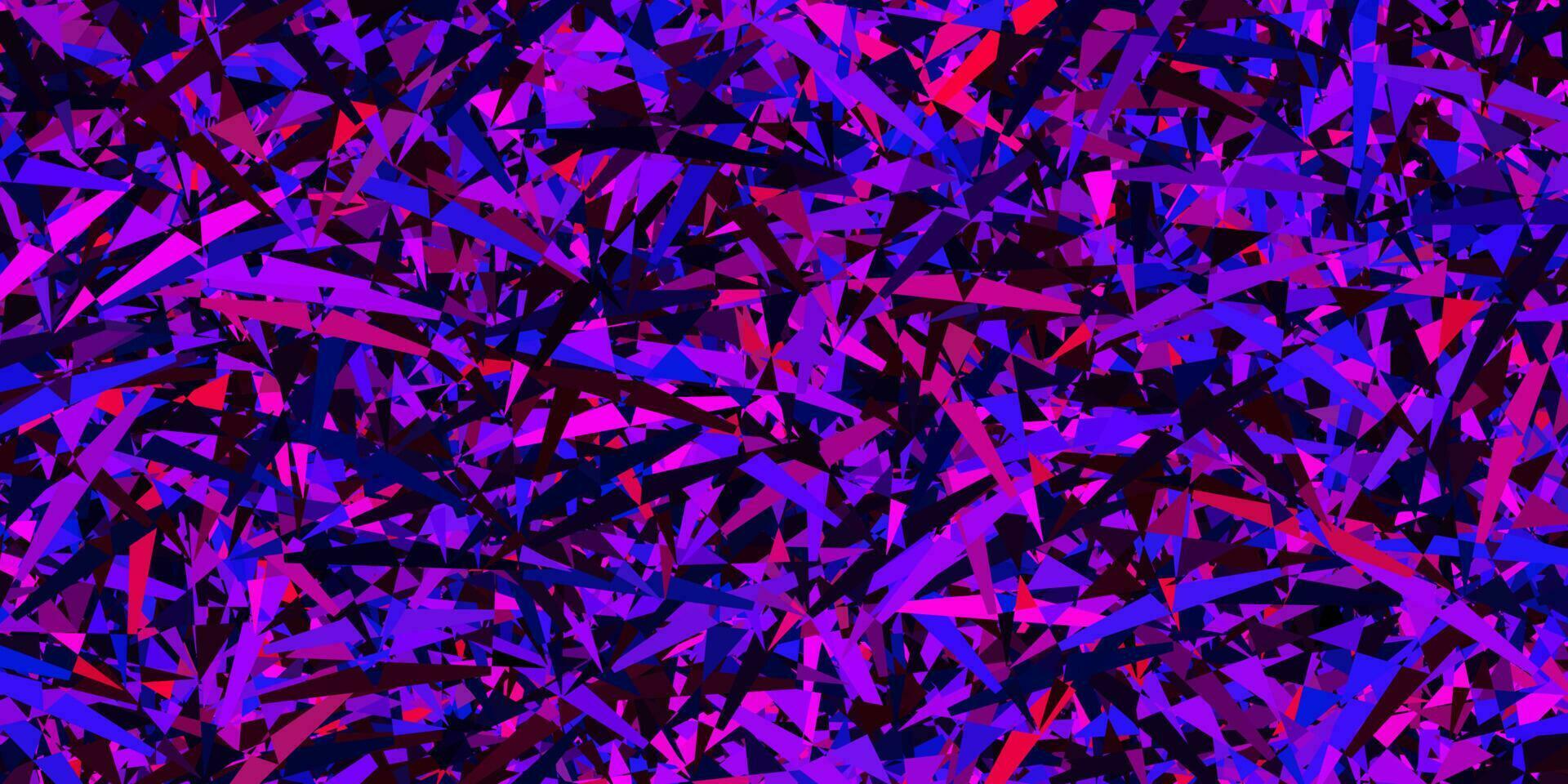 Light blue, red vector background with polygonal forms.