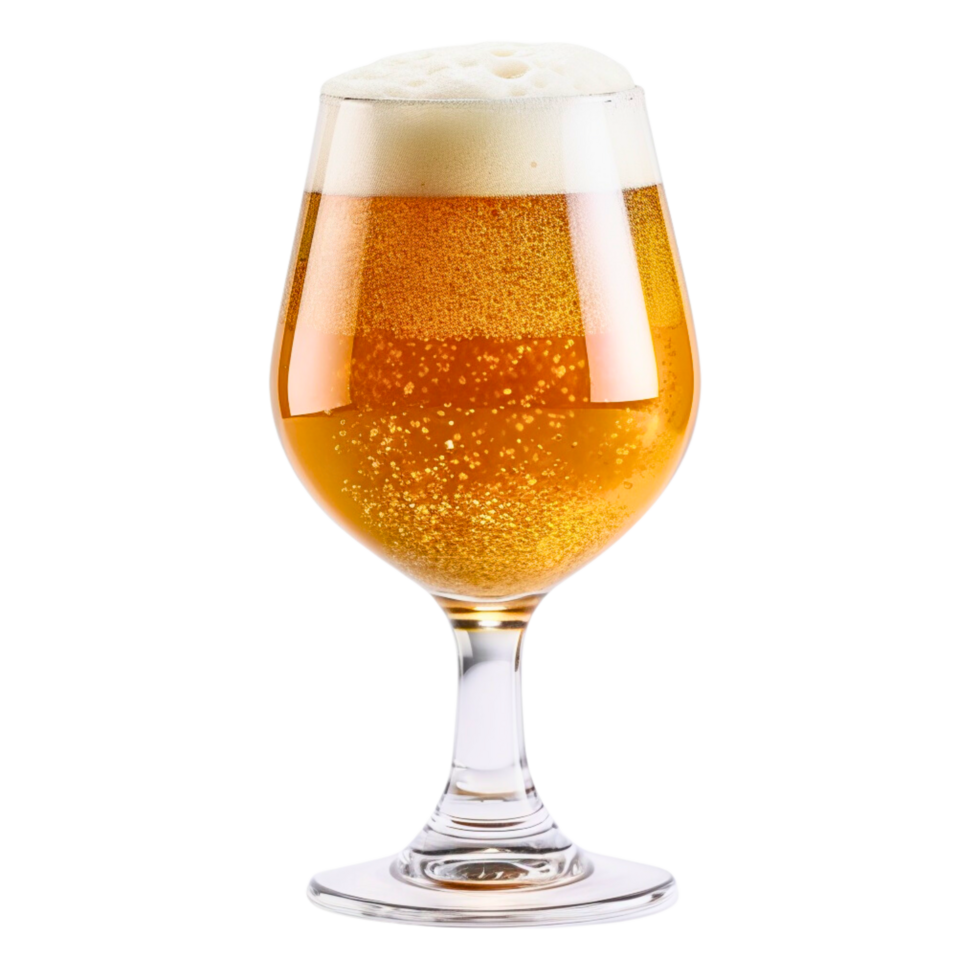 a frosty glass filled to the brim with a crisp, amber-hued beer. Tiny bubbles cling to the sides, hinting at the effervescence within. png