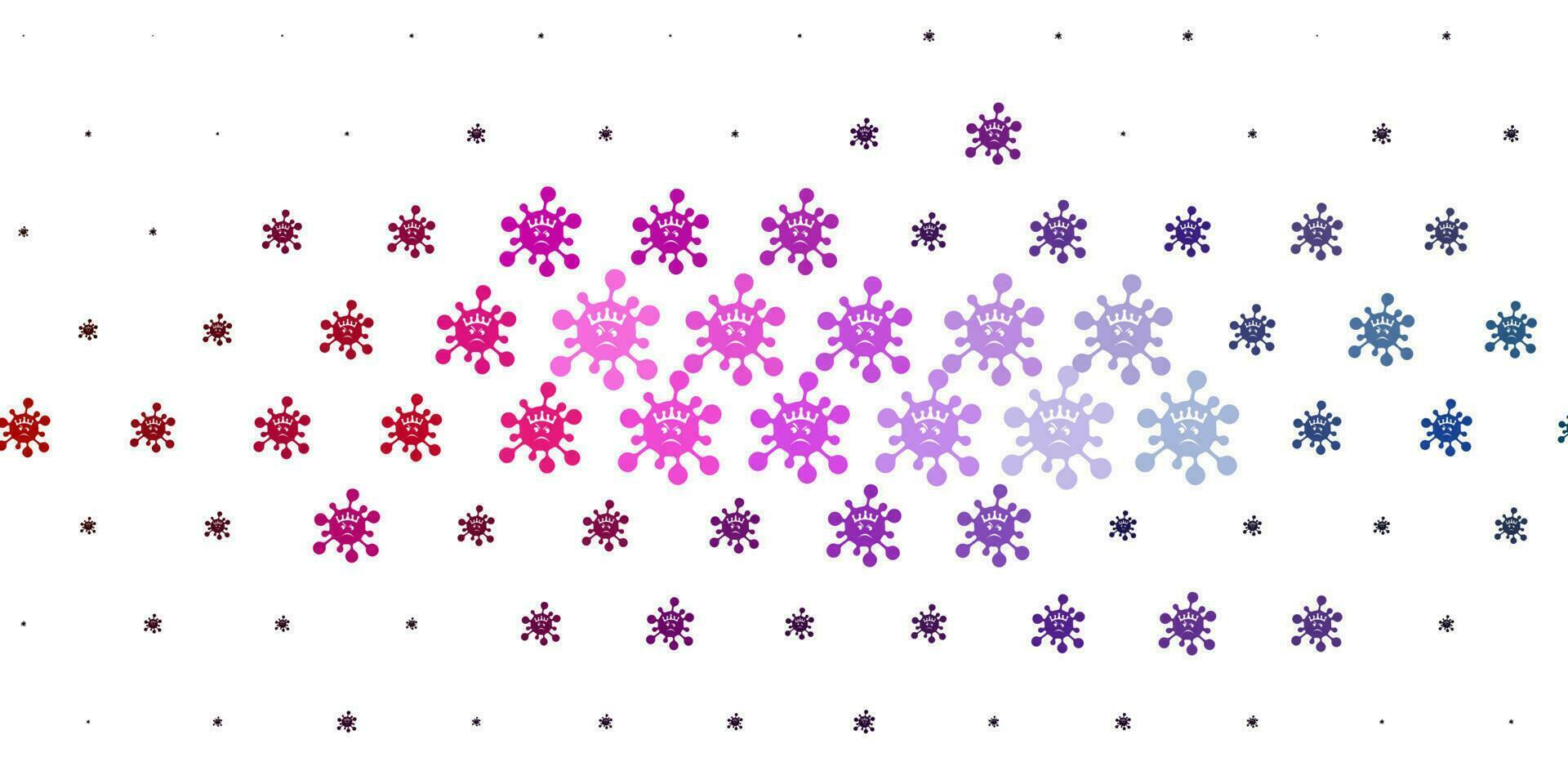 Light Pink, Green vector template with flu signs.