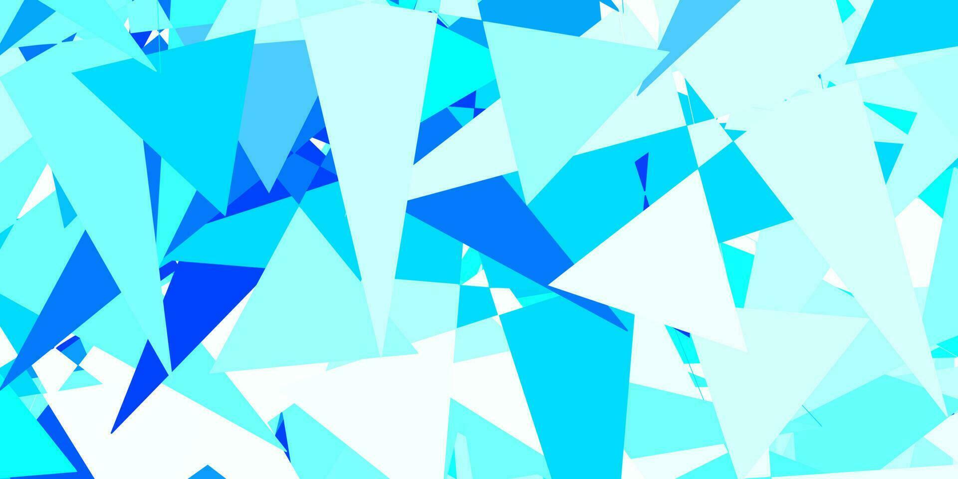 Light BLUE vector background with triangles.