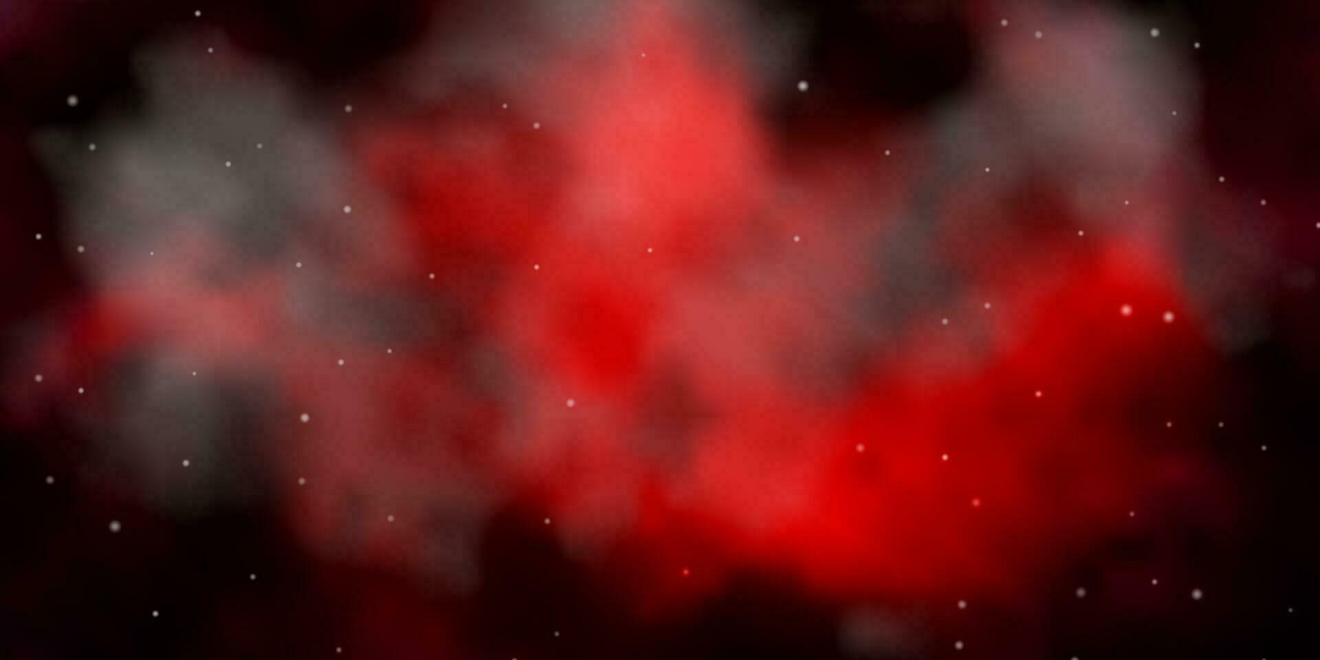 patrón de vector de color rosa oscuro con estrellas abstractas.