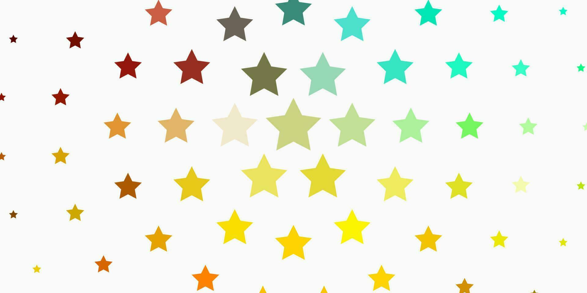 Light Multicolor vector texture with beautiful stars.