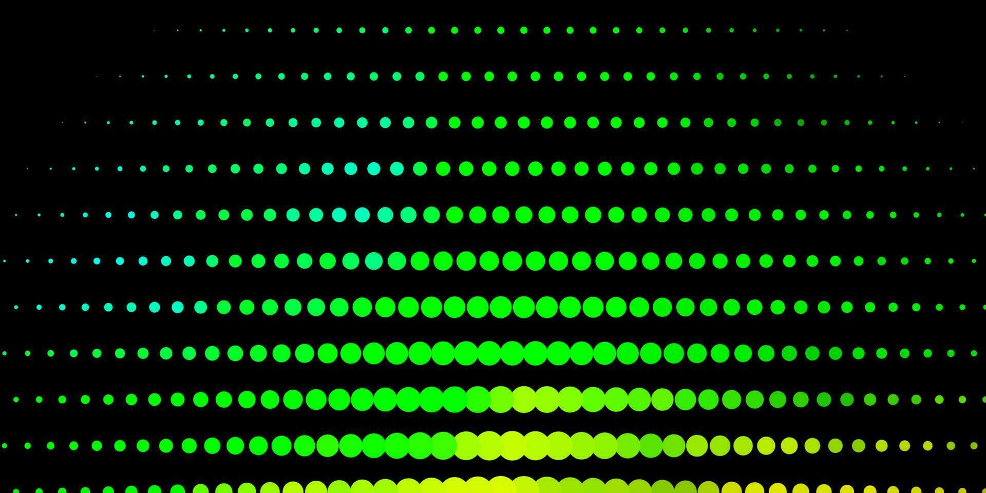 Dark Green, Yellow vector layout with circle shapes.