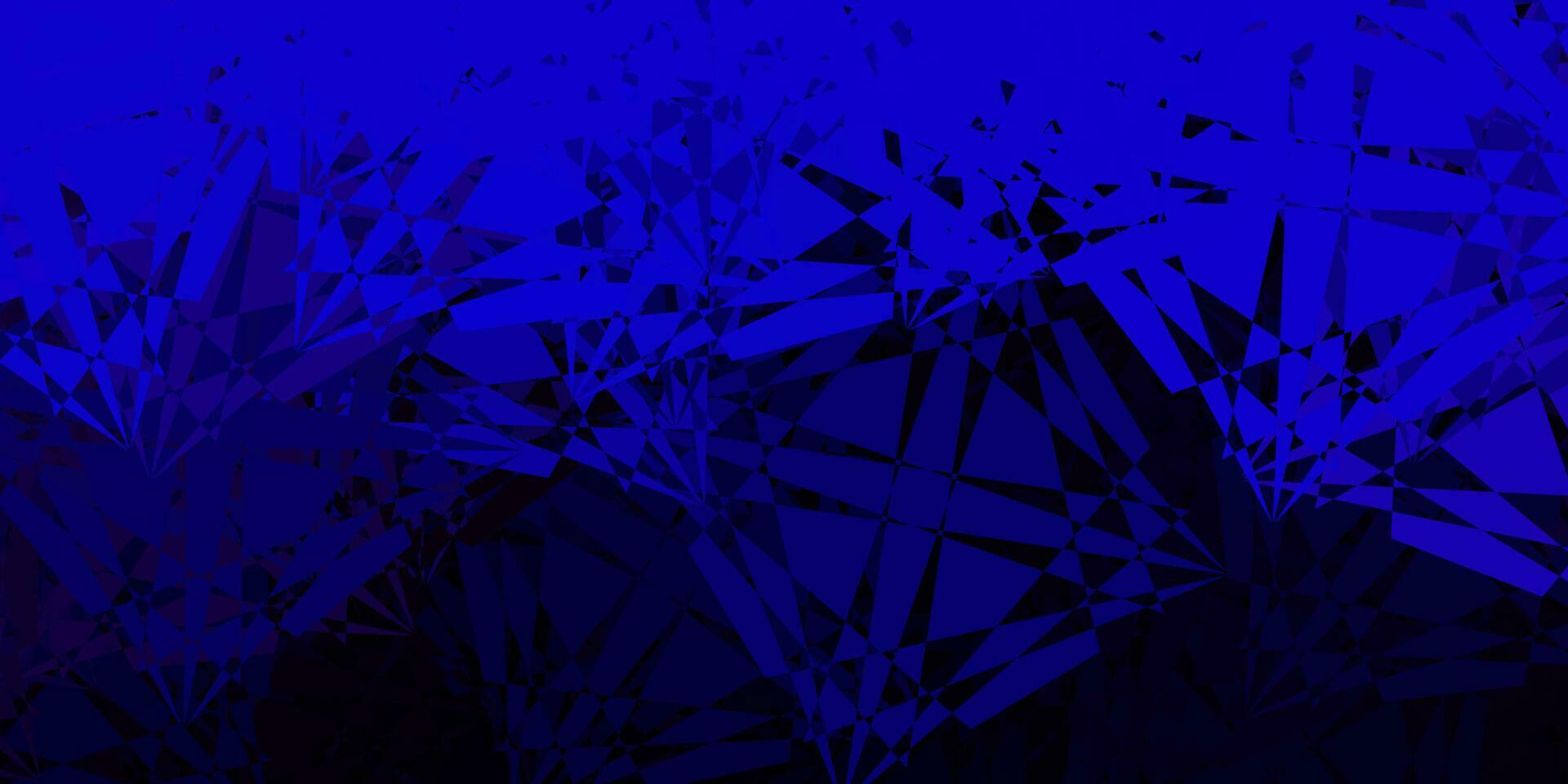 Dark Blue, Red vector background with polygonal forms.