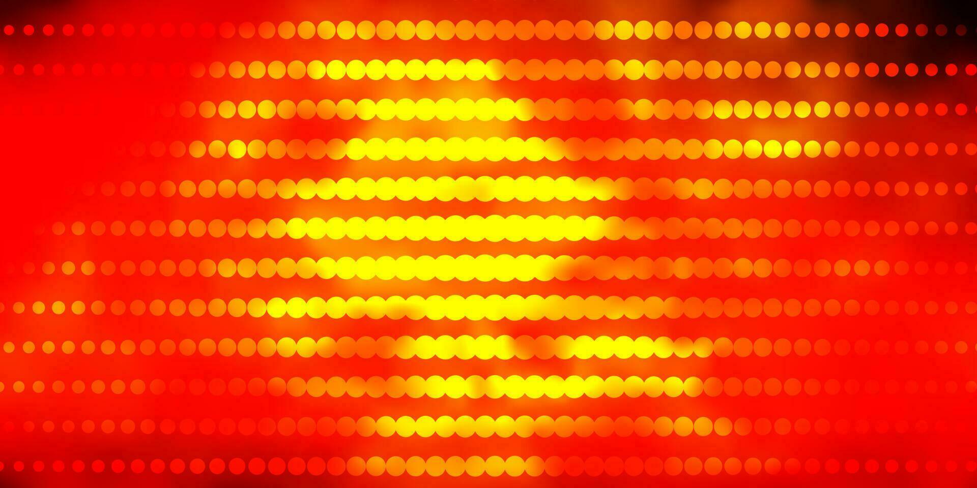 Dark Orange vector texture with circles.