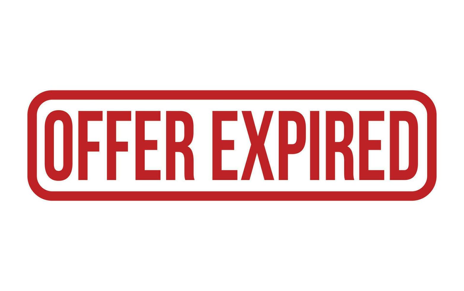 Offer Expired Rubber Stamp Seal Vector