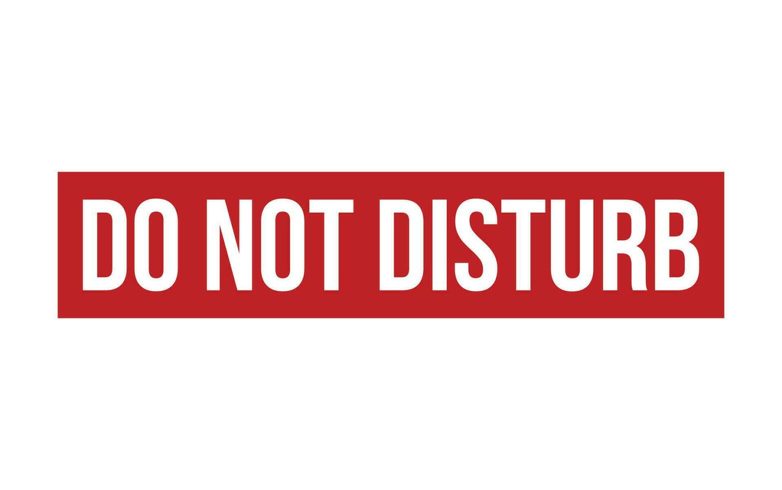 Do Not Disturb Rubber Stamp Seal Vector