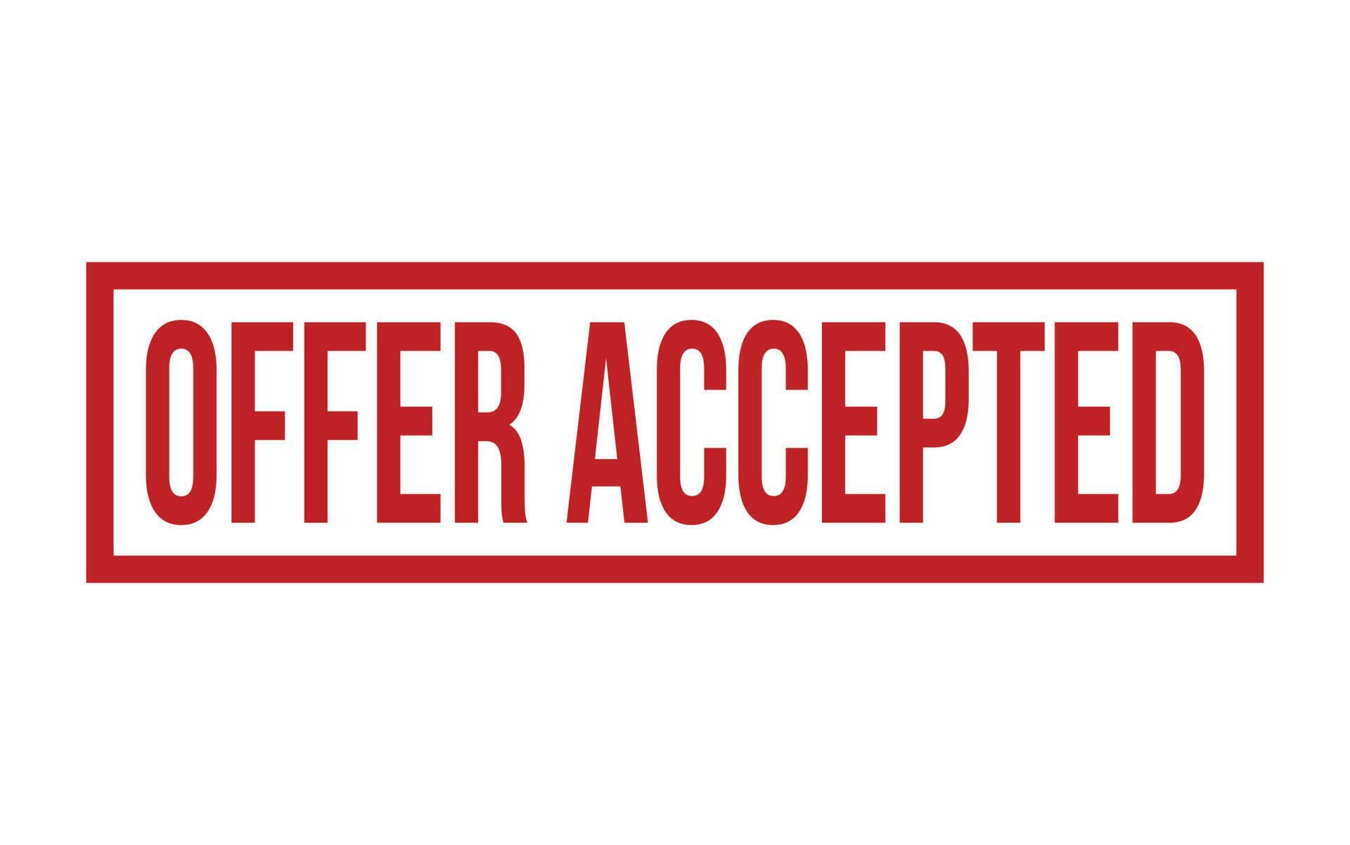 Red Offer Accepted Rubber Stamp Seal Vector 24481383 Vector Art at Vecteezy