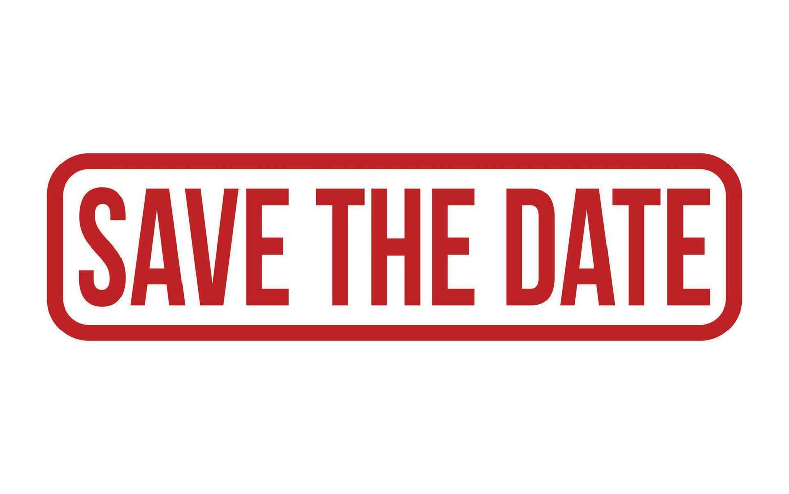 Save The Date Rubber Stamp Seal Vector