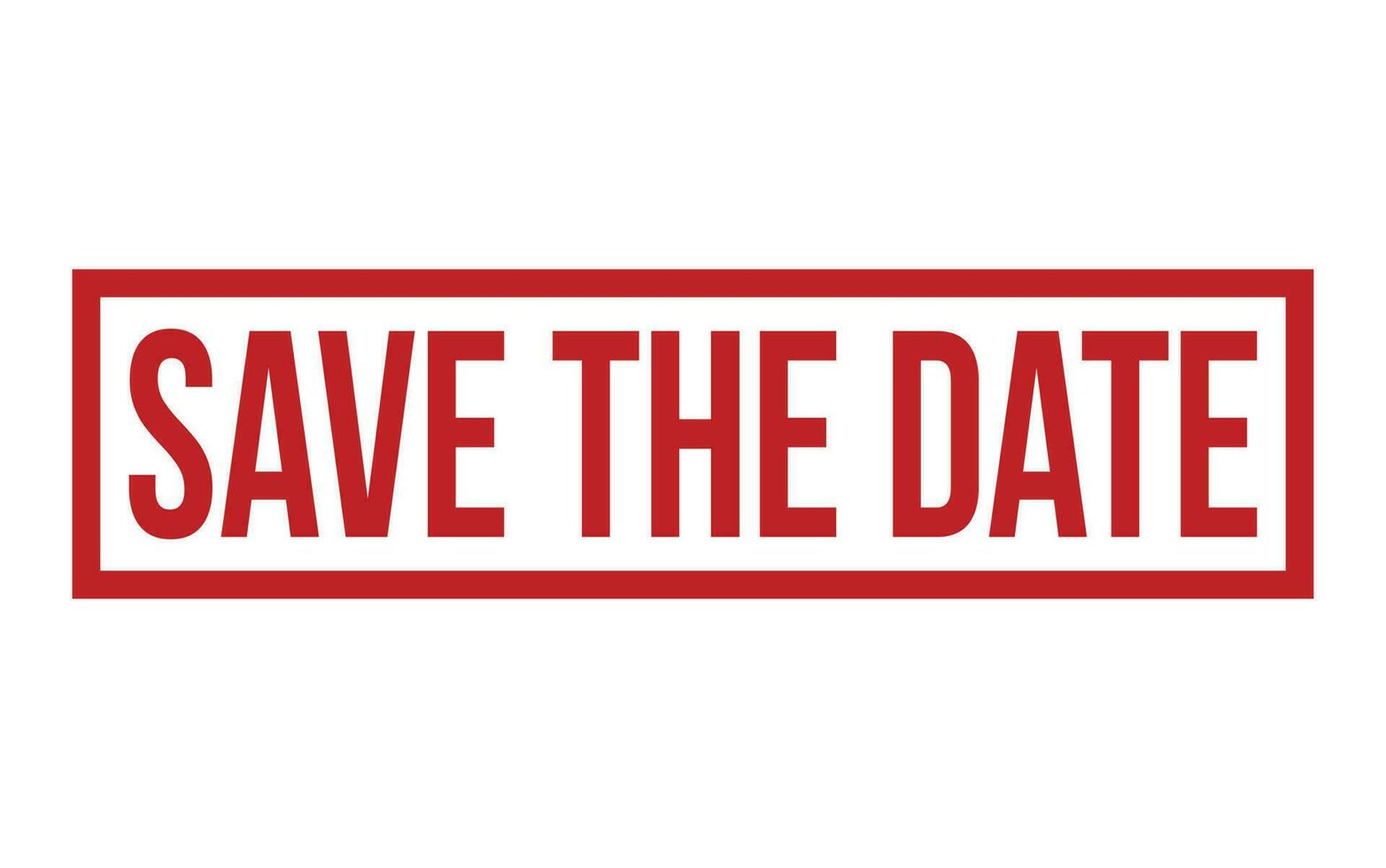 Save The Date Rubber Stamp Seal Vector