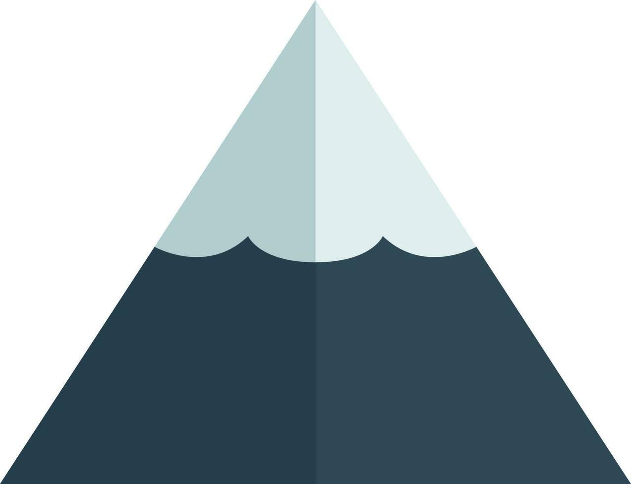 Isolated mountain in flat style. vector