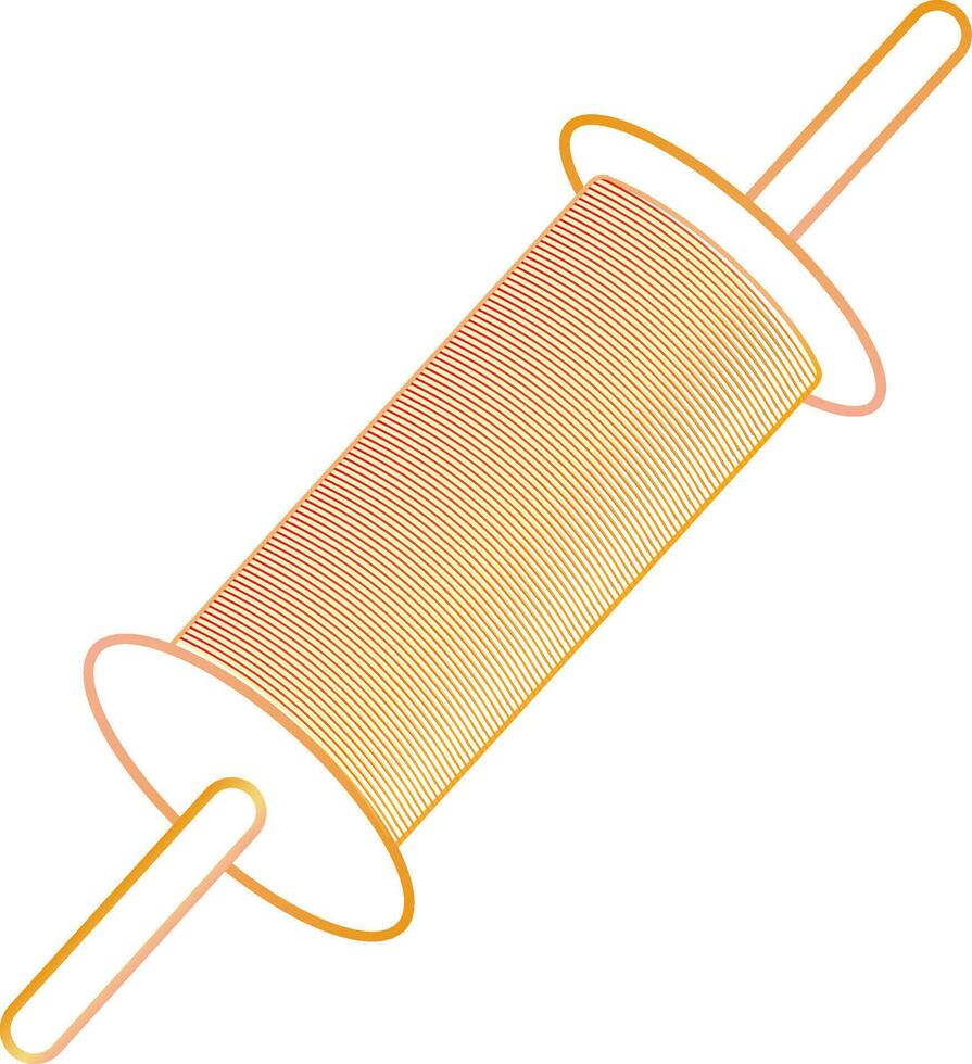 String spool in flat style. vector