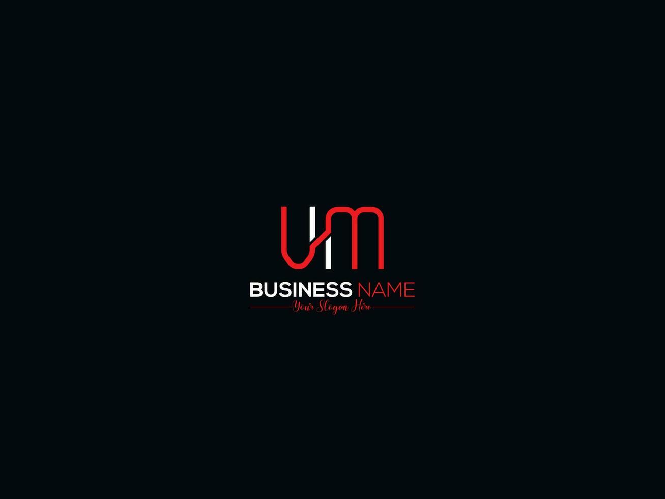 Abstract Luxury Um Logo Icon, Creative Initial Um mu Business Logo Icon Design vector