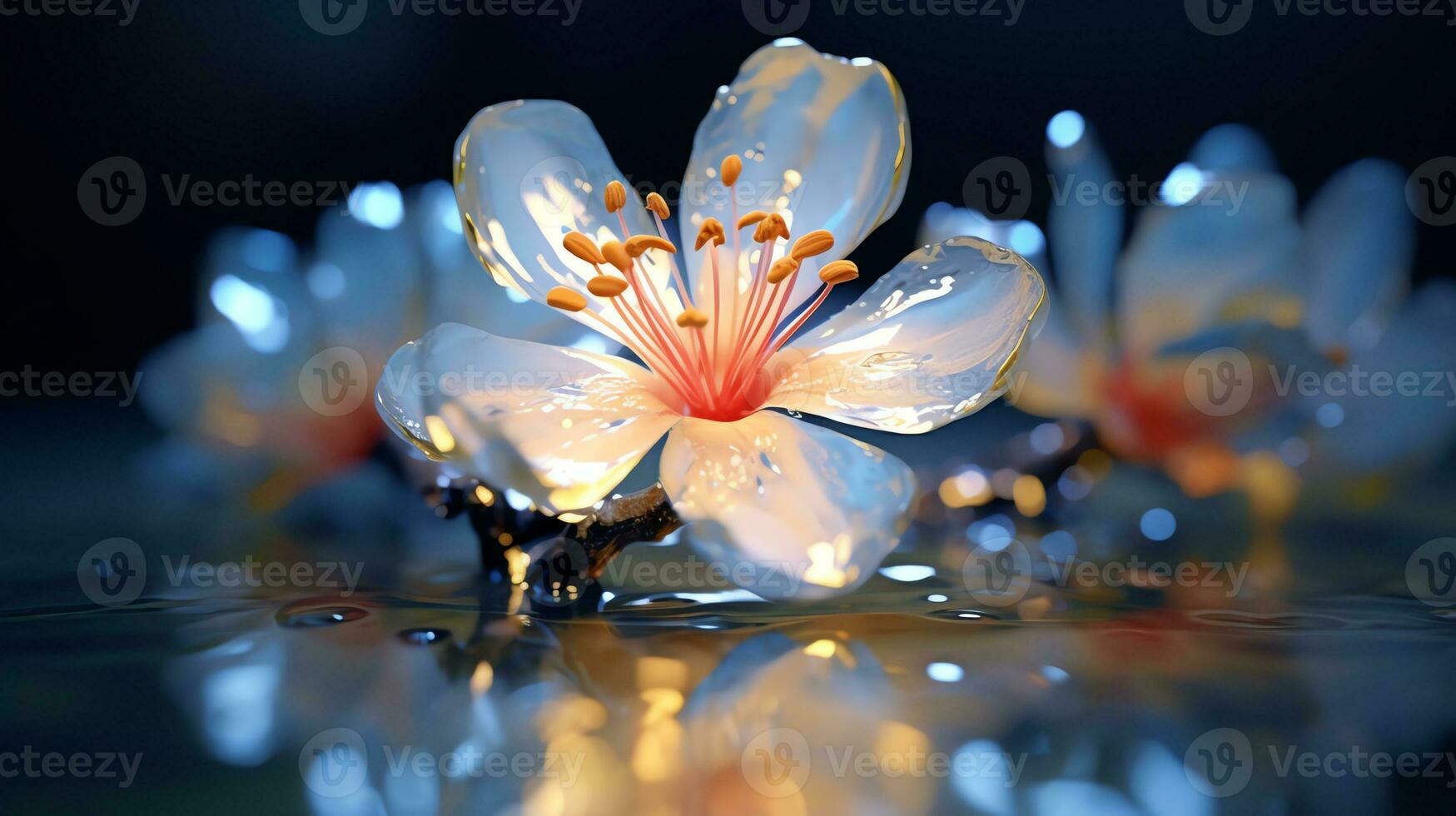 a close up of a branch with Beautiful Peach Blossom on it photo