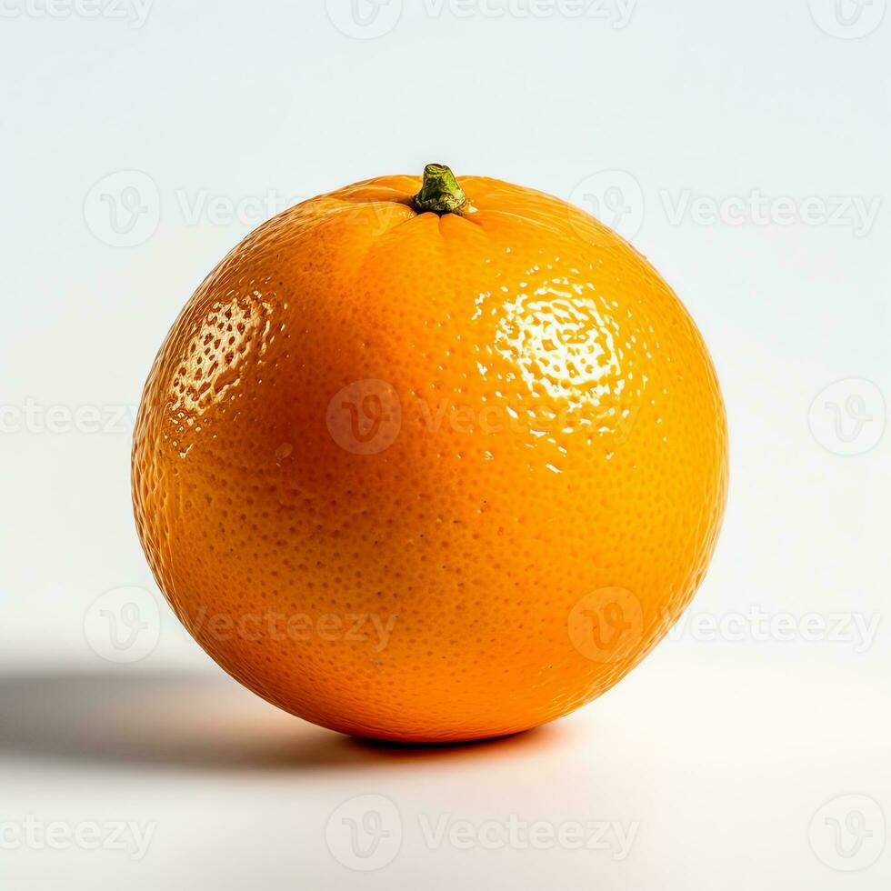un foto de naranja con blanco antecedentes