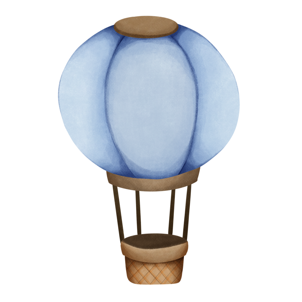 Cute balloon in watercolor png