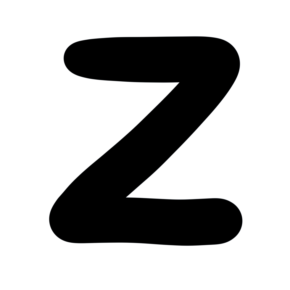 Z alphabet text png