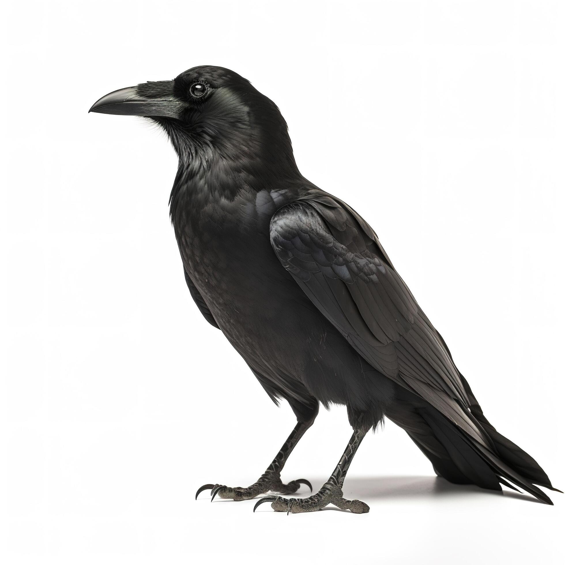Crow isolated on white background, generate ai 24483141 Stock Photo at