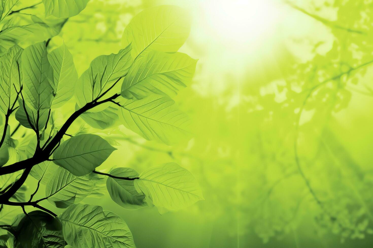 naturaleza de verde hoja en jardín a verano. natural verde hojas plantas utilizando como primavera antecedentes cubrir página verdor ambiente ecología fondo de pantalla, generar ai foto