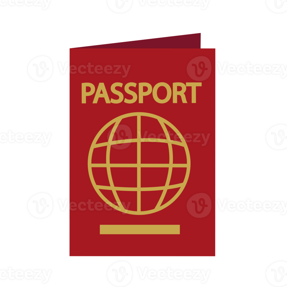 Passport isolated icon, travel and tourism concept png